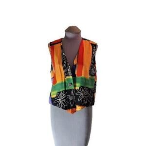 Vtg Helene Designer Sportswear Women's Size M Vest